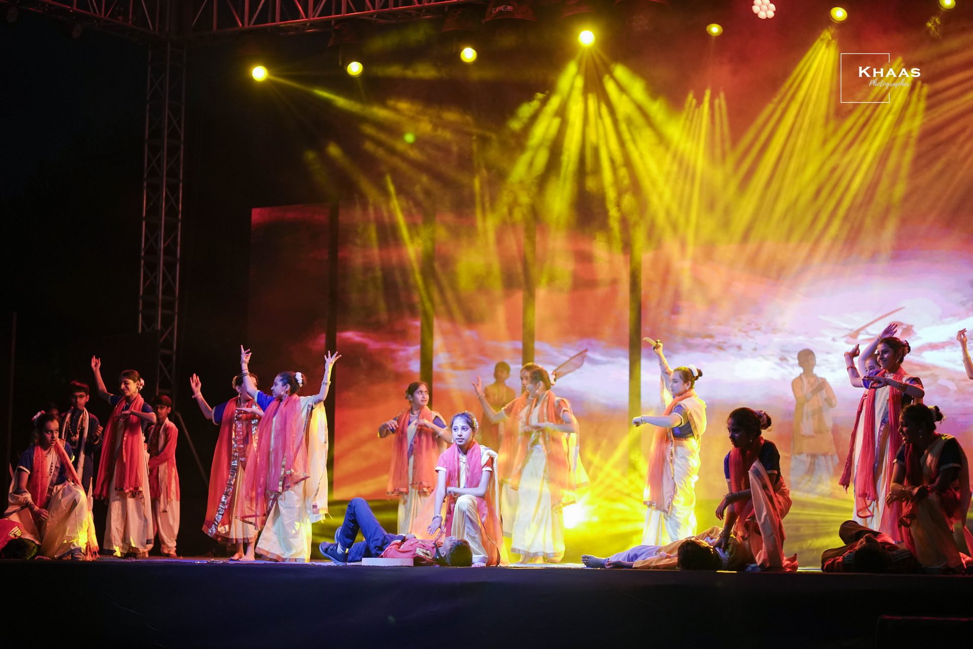 Students performing at the Annual Function